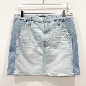 J. Crew Two-Tone Denim Mini Skirt Size 30 L4789 Cotton
